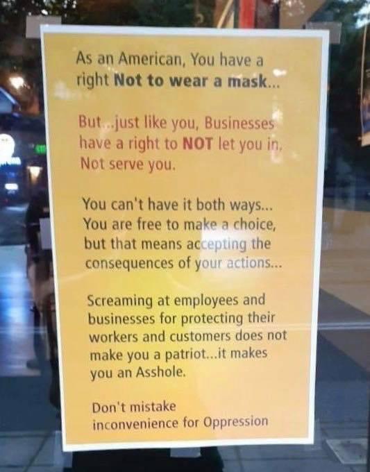 mask sign