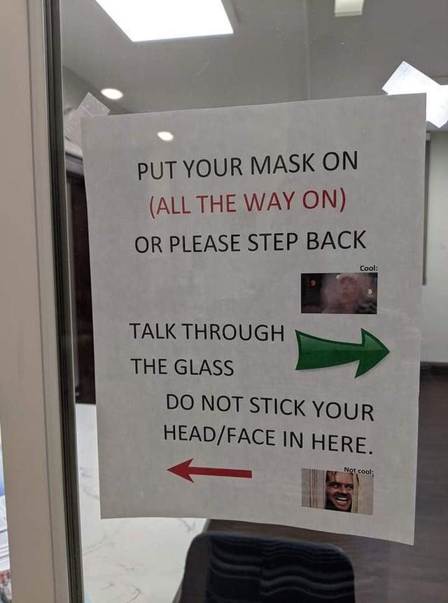 mask sign