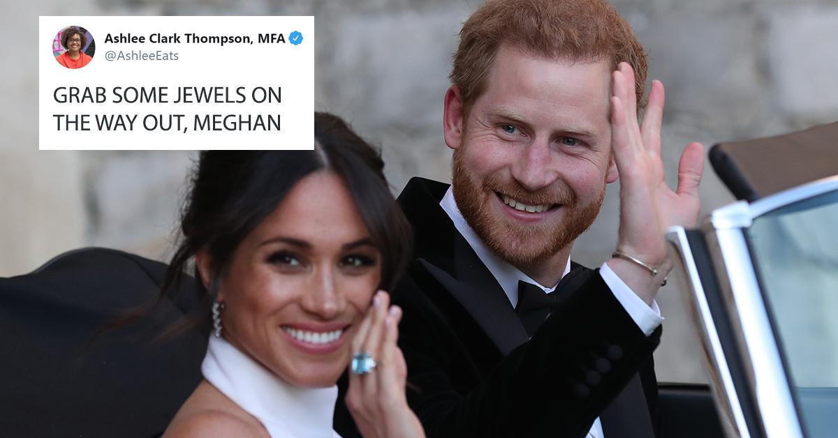 The best, most hilarious tweets about Harry and Meghan leaving the ...