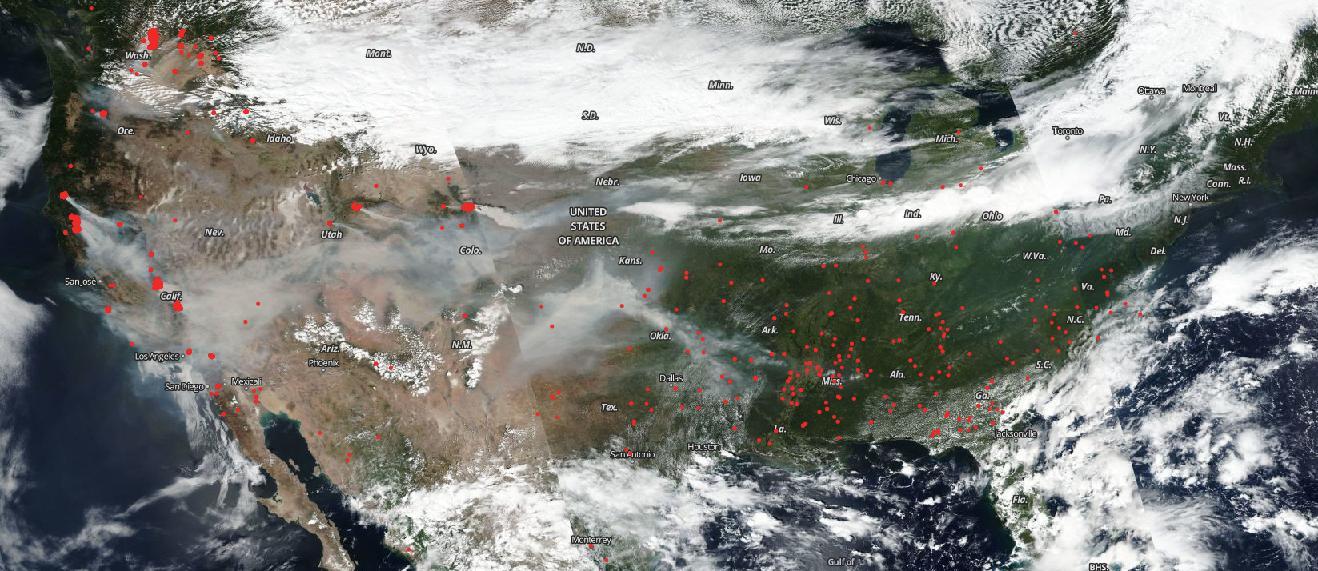 nasa wildfires