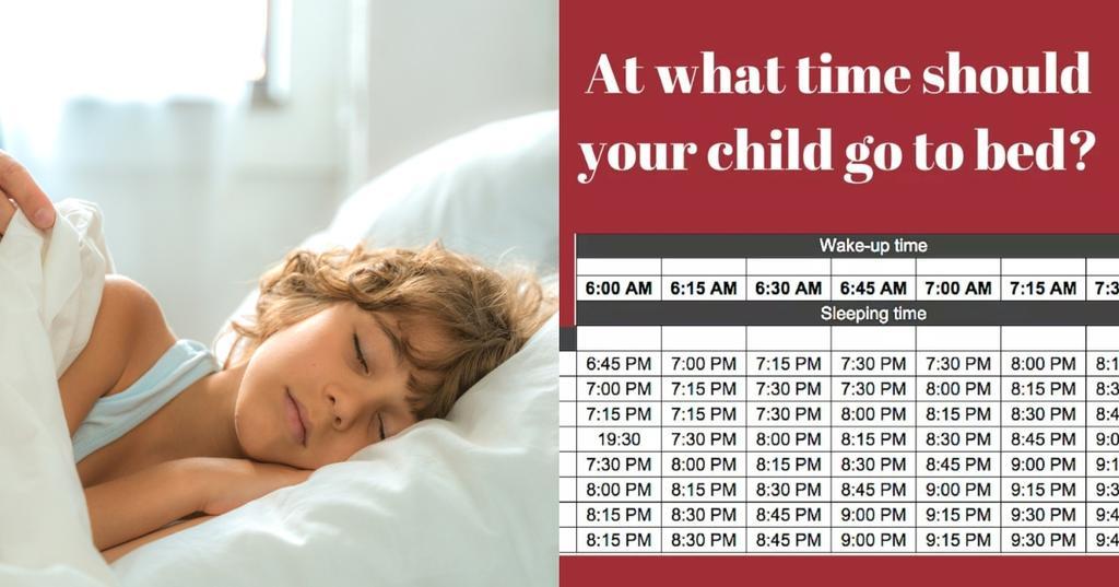 What time should your kid go to bed? This viral chart has ...