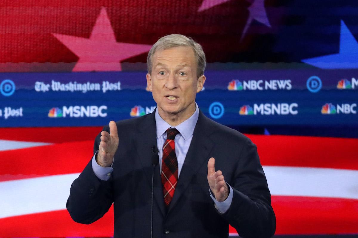 climate change democratic debate november tom steyer