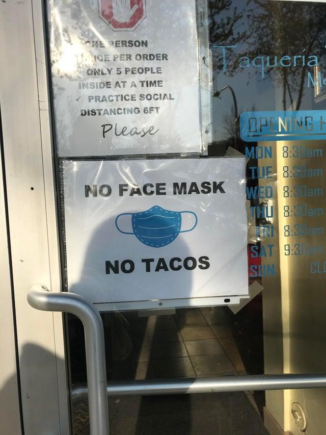 mask sign