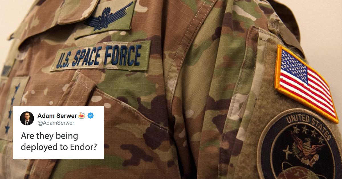 The "Space Force" uniform just debuted and the memes are glorious