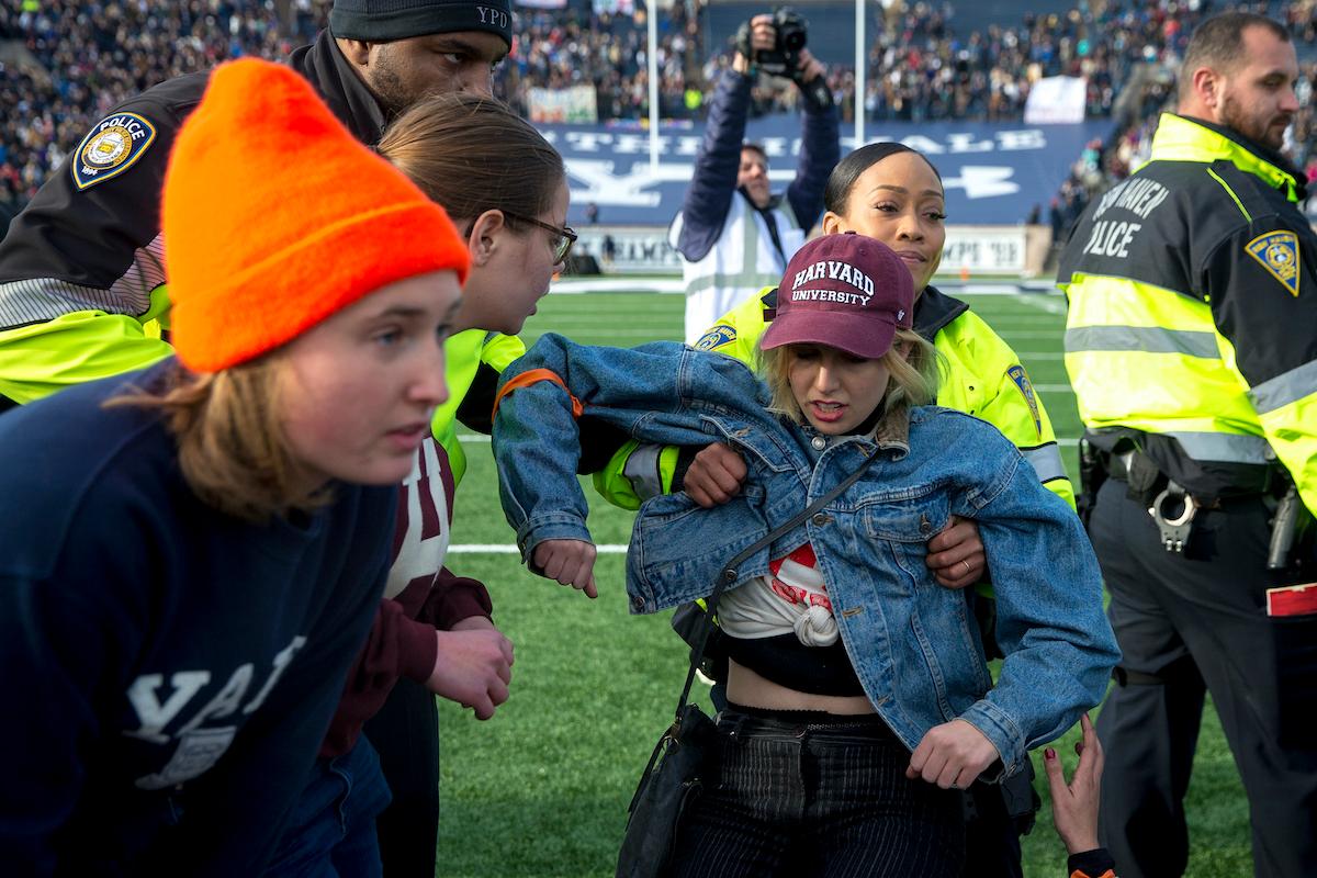 Harvard-Yale football game interrupted by climate protest — here's why