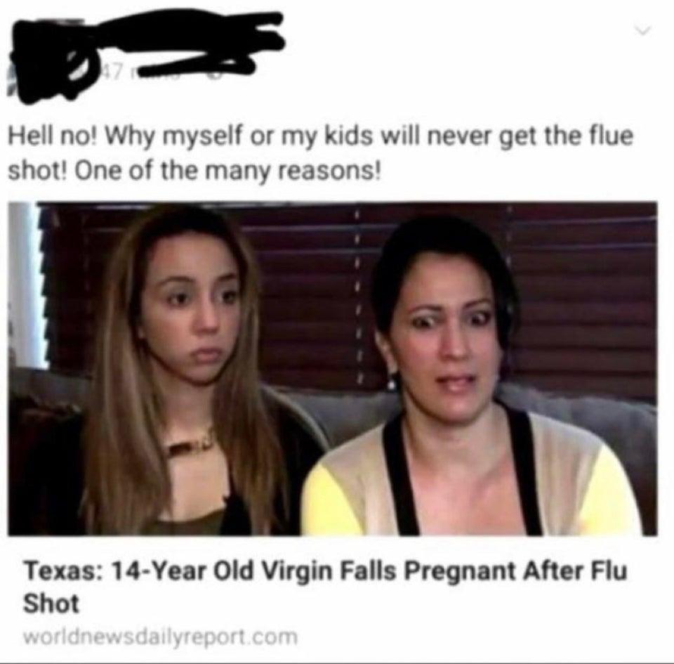 clueless anti vaxxer