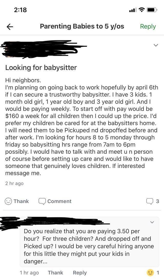 babysitter