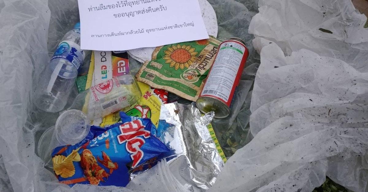 thai national park litter