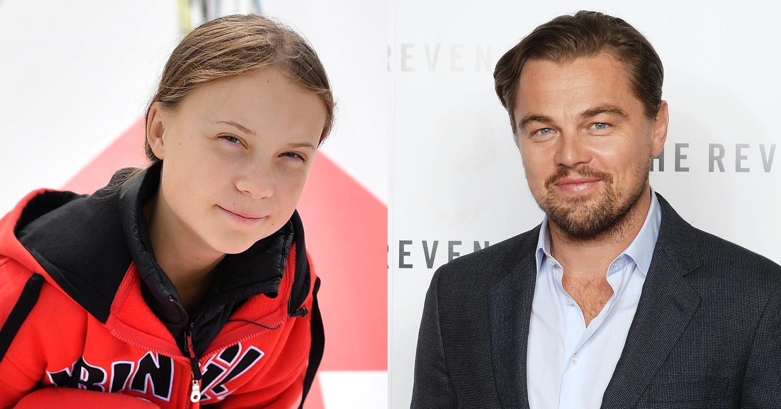 greta thunberg leonardo dicaprio