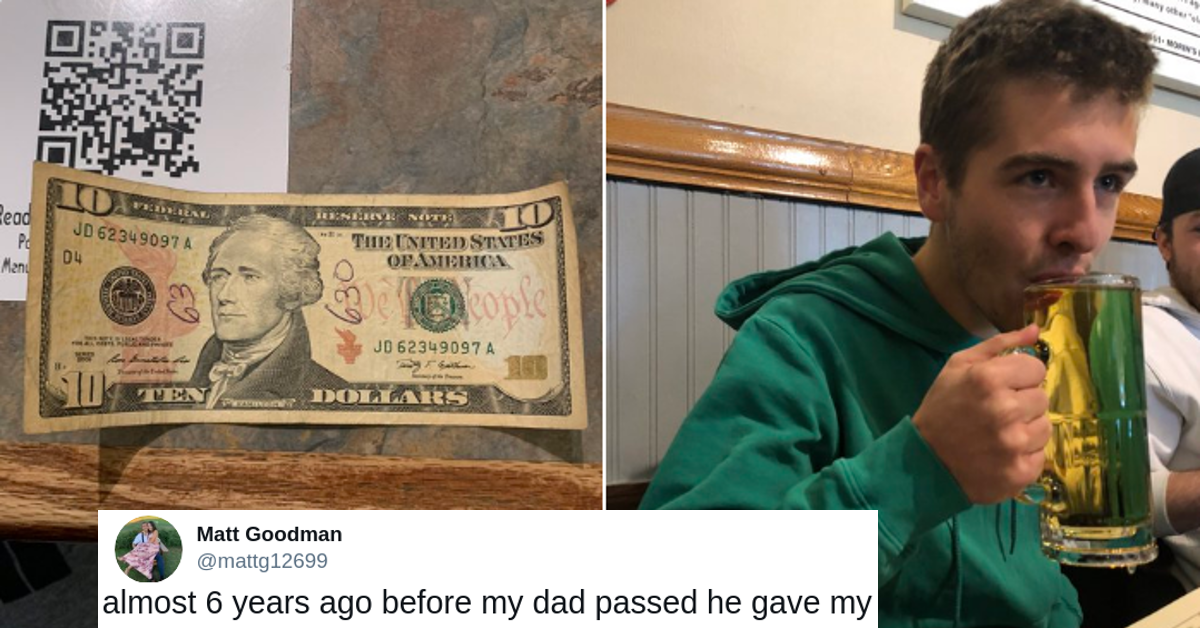 dad buys son first beer  passed away