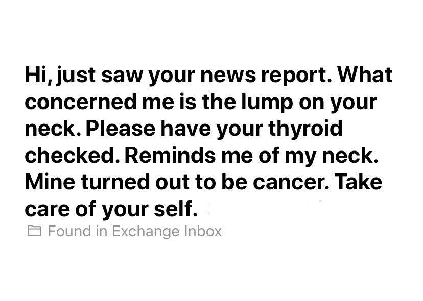 news reporter thyroid cancer