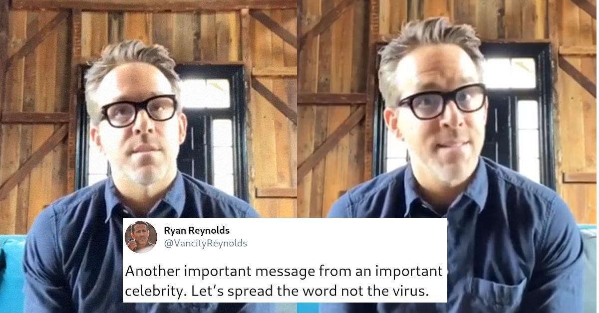 ryan reynolds coronavirus psa cover