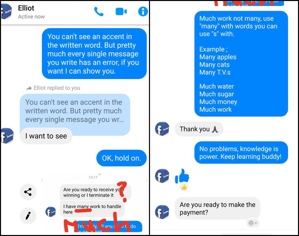 faceboom scam grammar