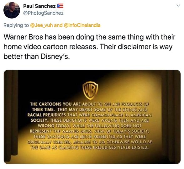 Disney Plus Puts Disclaimer On Old Movies That Contain Racist Elements