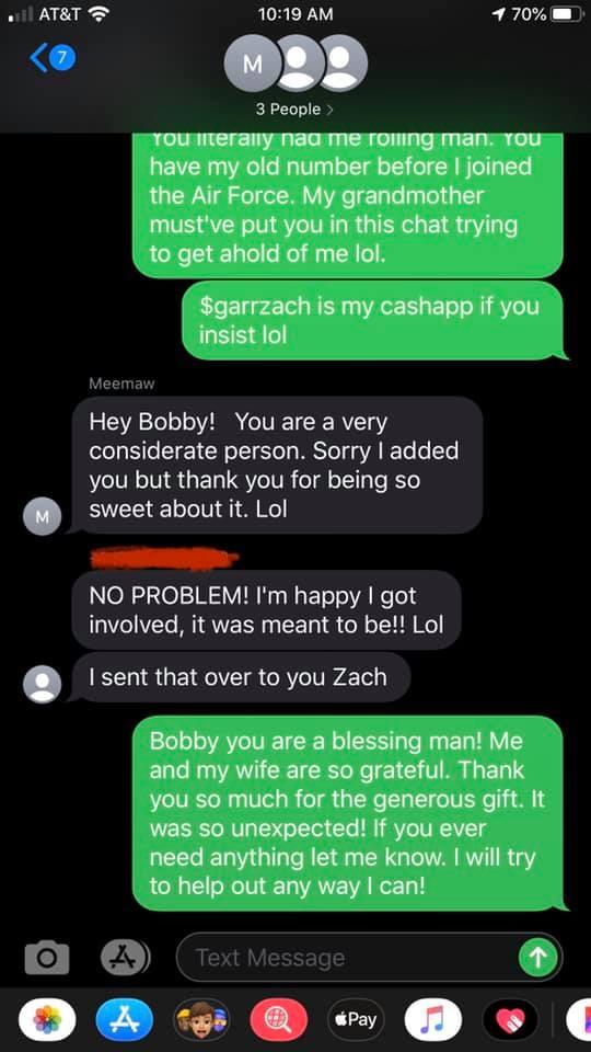 Man Donates to Family After Accidentally Getting Added to Group Chat