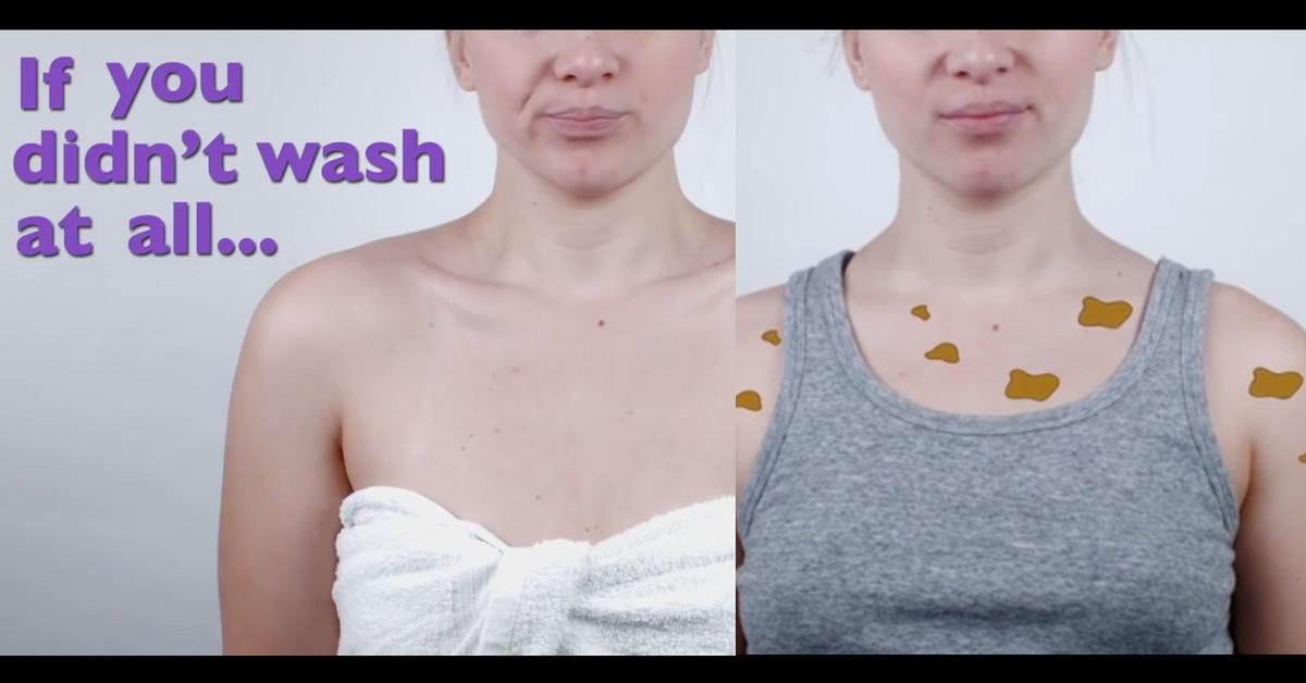 What happens when you stop bathing