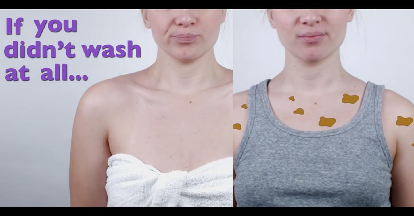 What happens when you stop bathing