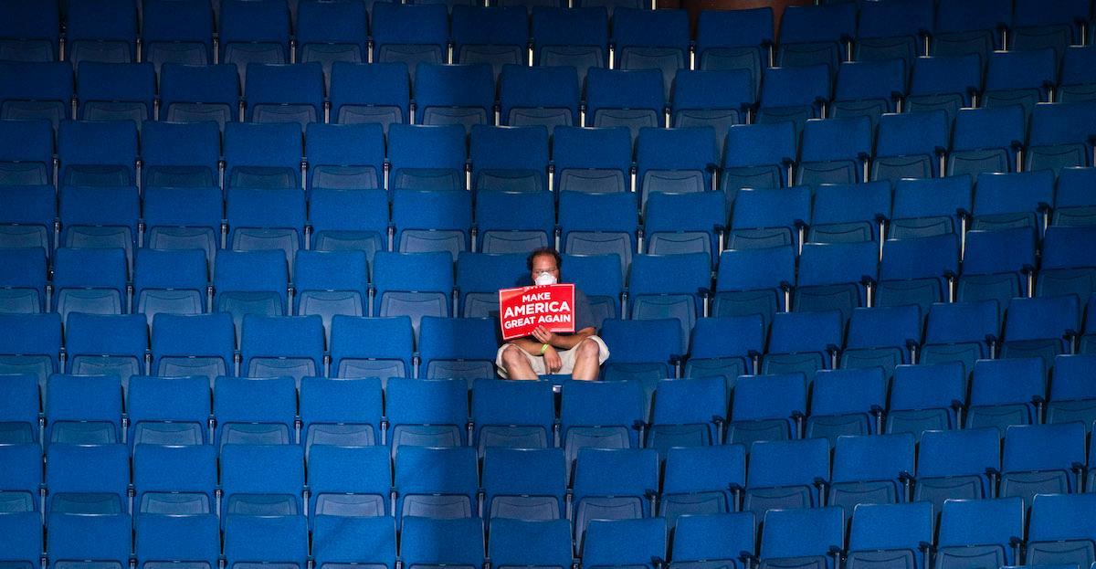 trump rally low turnout