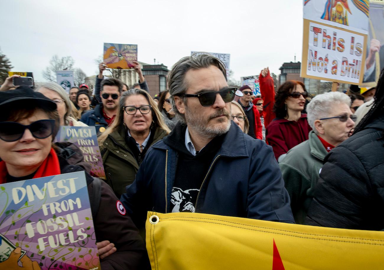 joaquin phoenix protest